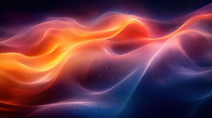 Obraz premium Vibrant Contemporary Digital Art with Dynamic Gradient Design