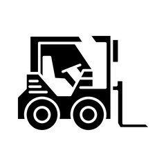 tractor silhouette vector