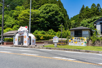 猫塚公園の風景（宮若市）