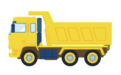 Fototapeta premium 黄色い工事現場のダンプカー～dump truck～