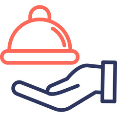 Catering line color icon