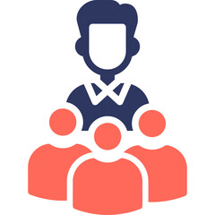 Staffing glyph color icon