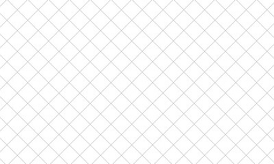 破線がクロスした45度に傾いた方眼のます目