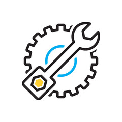 Multi color icon for maintenance