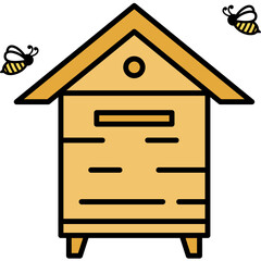 Bee Keeping lllustration
