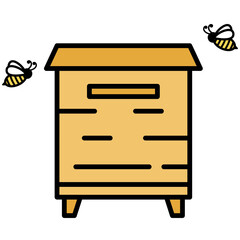 Bee Keeping lllustration