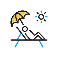 Multi color icon for ease