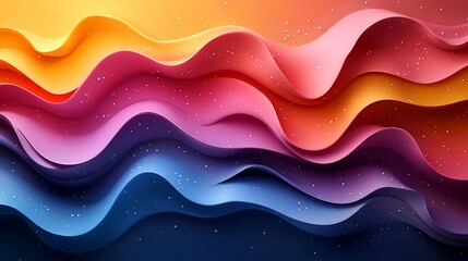 Obraz premium Mesmerizing 3D abstract swirls with vibrant rainbow colors high resolution image