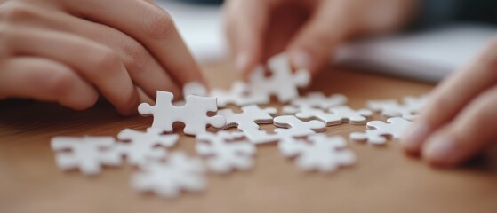 Solving a jigsaw puzzle together