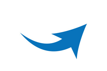 curved vector icon . up pointing sign . left . isolated transparent . outline and filled version