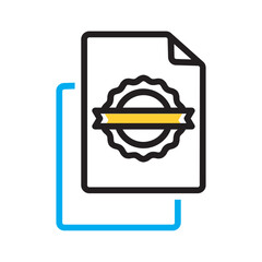 Vector multi color icon for Edition