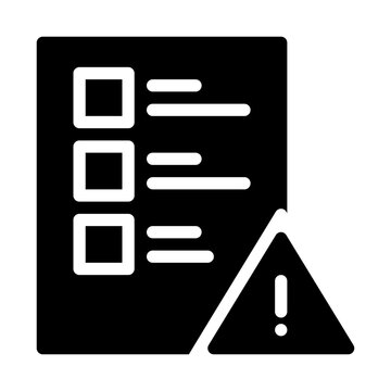 denial file. This is a vector single icon with a solid style. Suitable for any purpose, such as website design, mobile app design, logo design, pattern design, etc