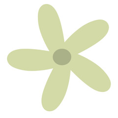 Yasmine flower illustration. suitable as a decoration element and brand label