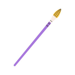 Purple paint brush illustration