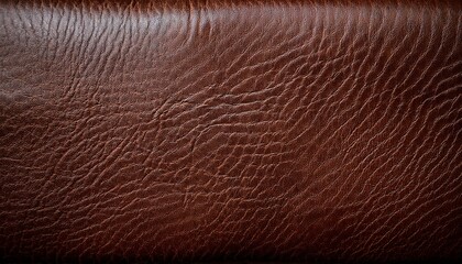 Fototapeta premium empty creased or cracked dark brown color leather with strong material texture fashionable background to be use for accessories outfits or packaging