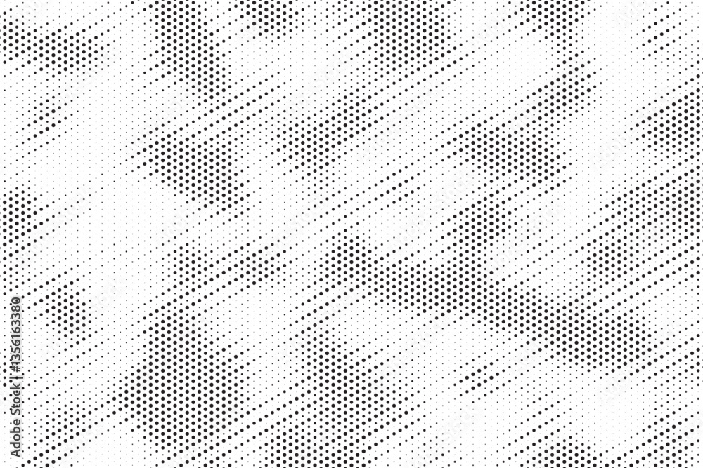 Poster black and white dots, halftone effect. abstract halftone dotted background. grunge effect vector tex