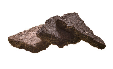 asphalt isolated on white background