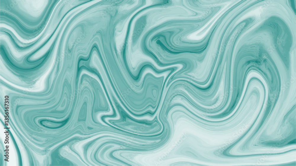 Poster abstract green liquid marble background with liquid marble texture. marble pattern black isolated on