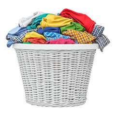 Pile of Clothes in Laundry Basket