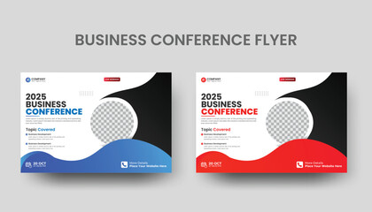 Creative Business Conference Horizontal Flyer Template