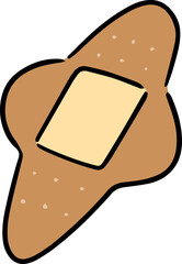 Illustration of medical plaster