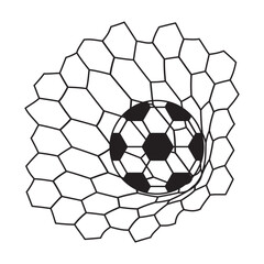 Obraz premium Soccer Net Goal Icon