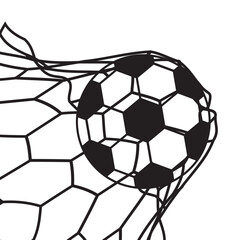 Obraz premium Soccer Net Goal Icon