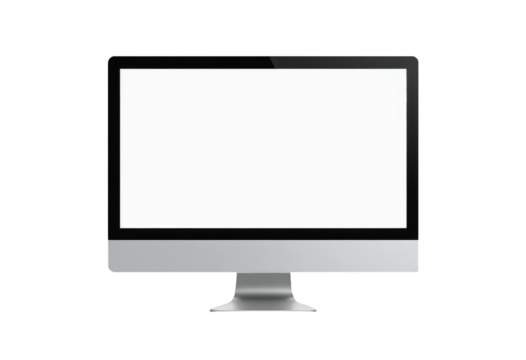 Monitor isolated on transparent background.
