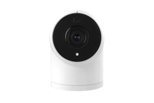 Smart camera isolated on transparent background.