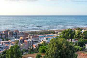algeria, village, mediterranean sea, africa, north africa, algiers, aerial africa, algeria village, algerian, african village, algeria tourism, aerial, arab, road, arabic, jijel, morning, african.