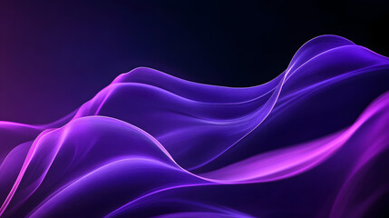 Obraz premium Purple Waves on Dark