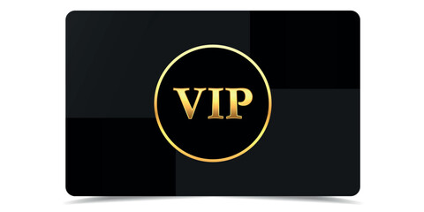 Vip gold card. Luxury texture template design. VIP ticket on black background for invitation, club, award, casino, certificate. Golden exclusive premium vip card.