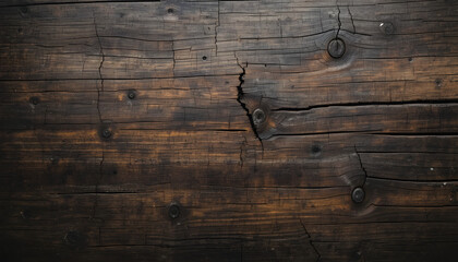 Old wooden texture with rough brown planks and natural grain pattern