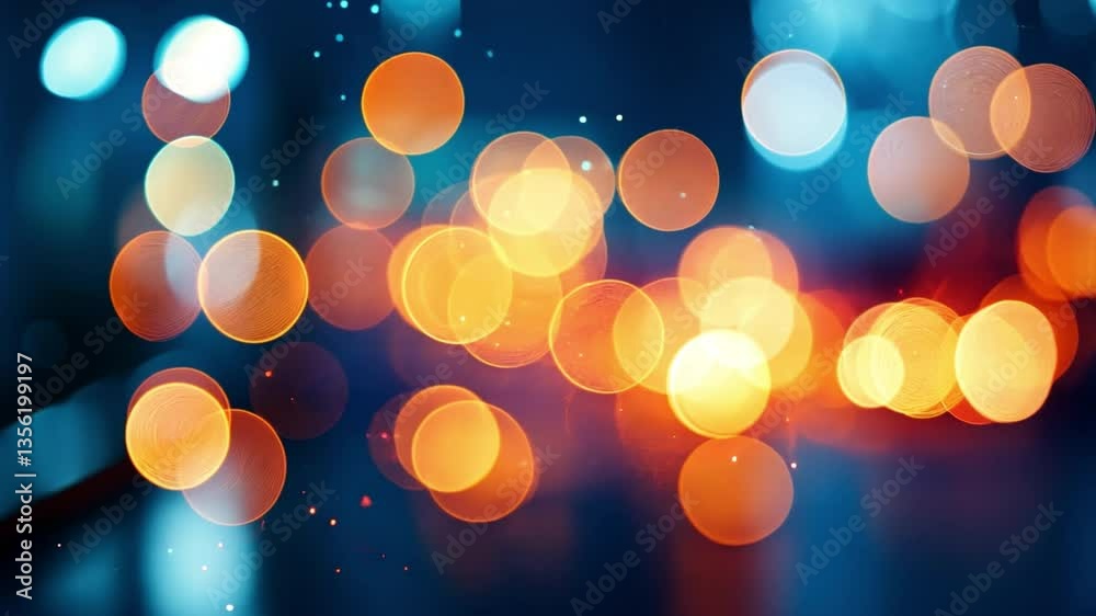 Poster abstract bokeh lights: a vibrant array of bokeh lights dance across a dark canvas, painting a mesmer