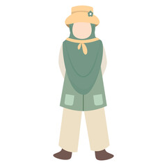 adventurous hijab Muslim woman