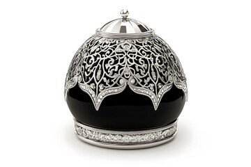 Hajar al-Aswad Black Stone with Silver Encasing in Mecca.
