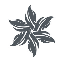 Floral abstract tribal