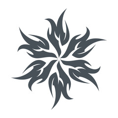 Floral abstract tribal