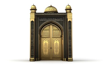 Detailed Golden Doors of Al-Masjid an-Nabawi.