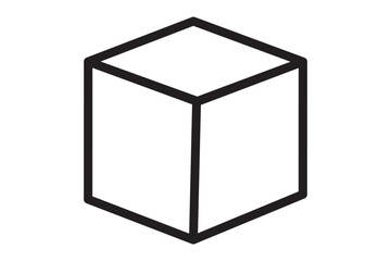 cube icon isolated on transparent background. Modern and editable cube icon. Simple icons vector illustration. 