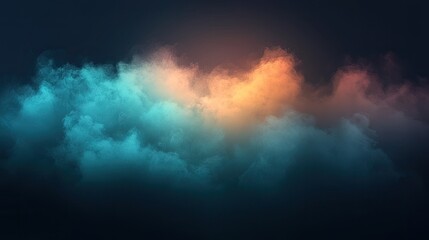 Obraz premium Colorful cloudscape, night sky, atmospheric, background, design