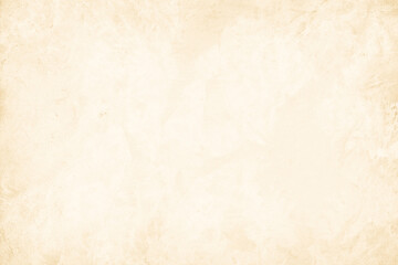 Colour old concrete wall texture background. Close up retro plain cream color cement wall background texture. Design paper vintage parchment element.