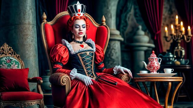 The noble Red Queen from Alice in Wonderland