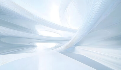 Obraz premium Abstract White Futuristic Background