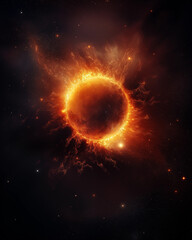 Solar eclipse and eclipse, natural phenomena