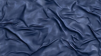 Obraz premium Dark blue silk fabric texture background.