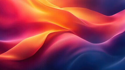 Fototapeta premium Abstract Contemporary Minimalist Dynamic Composition of Colorful Waves