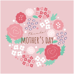 母の日のベクターイラスト背景
