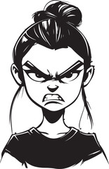 angry woman face