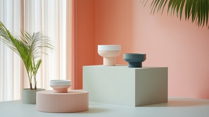 Sleek Office Essentials in Vibrant Colors on Display